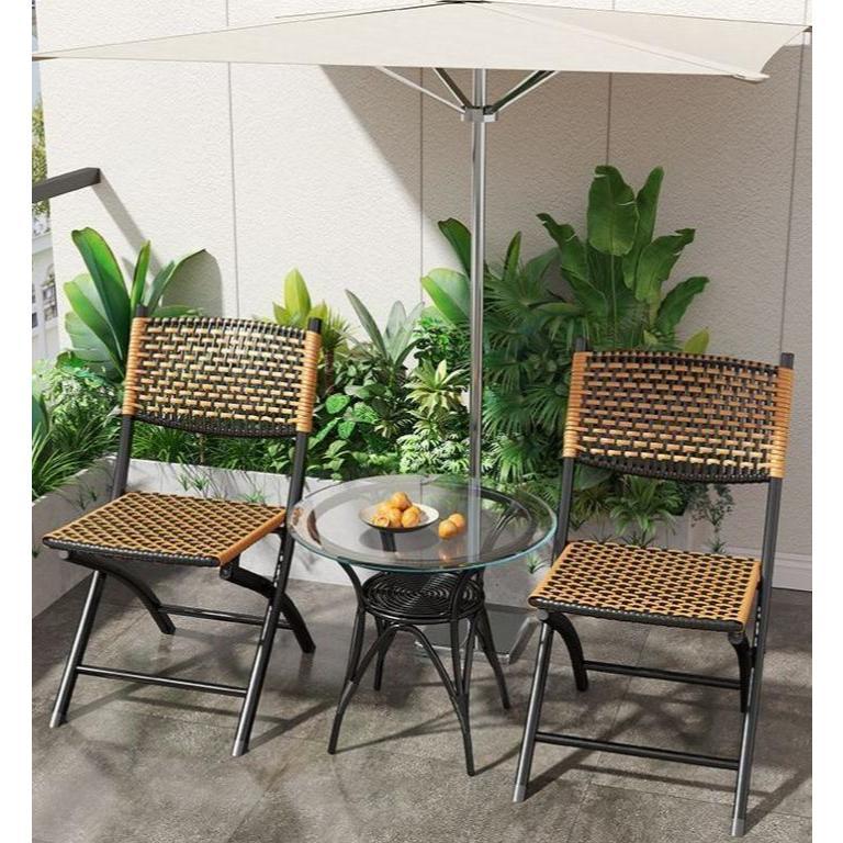 Waterproof Foldable Wicker Garden Chair