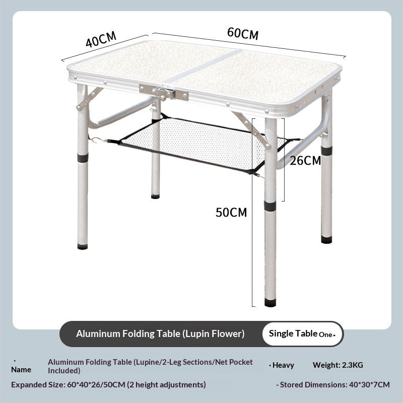 Aluminum Alloy Lightweight Folding Camping Table