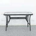 Rectangular Glass Outdoor Dining Table