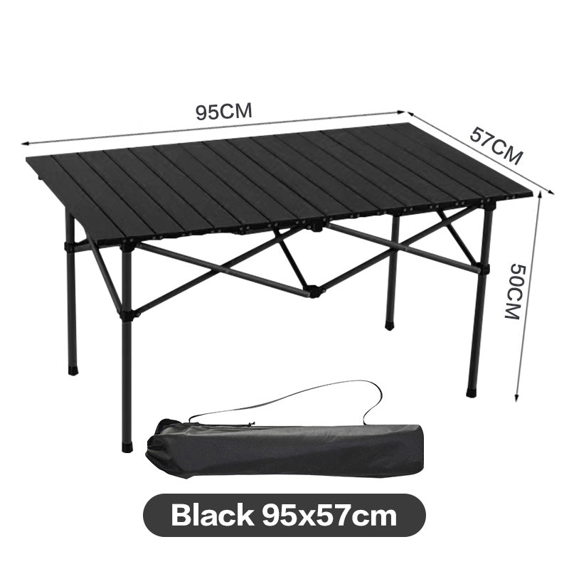 Aluminum Waterproof Egg Roll Camping Table