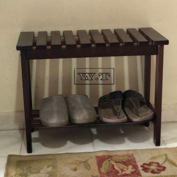 Zebra Dark Series Shoe Bench