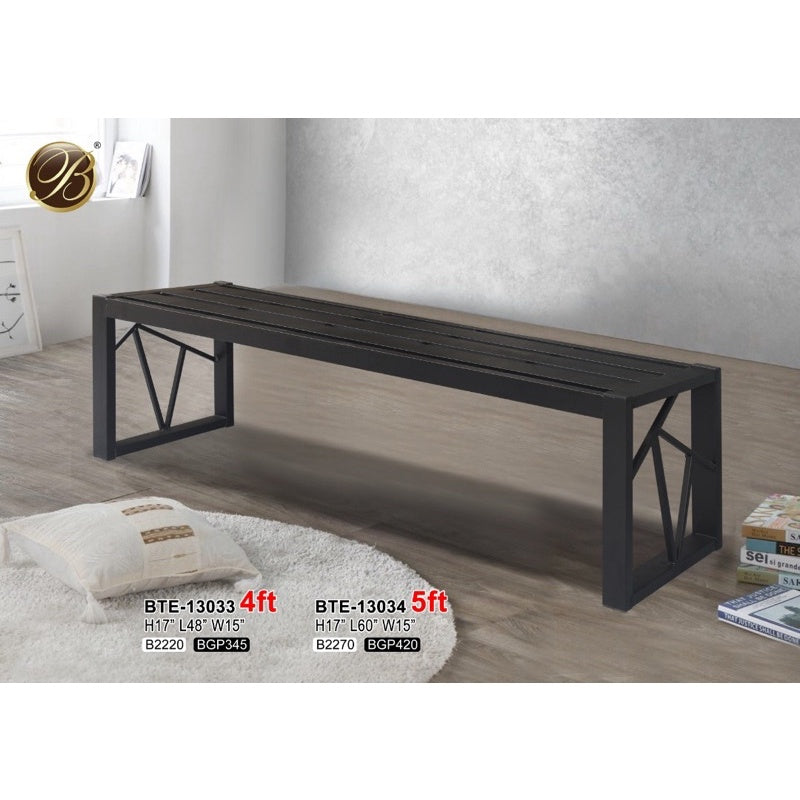Metal Indoor Outdoor Bench Chair