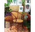 Honeycomb Rattan Handmade Wicker Armchair