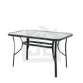 Rectangular Glass Outdoor Dining Table