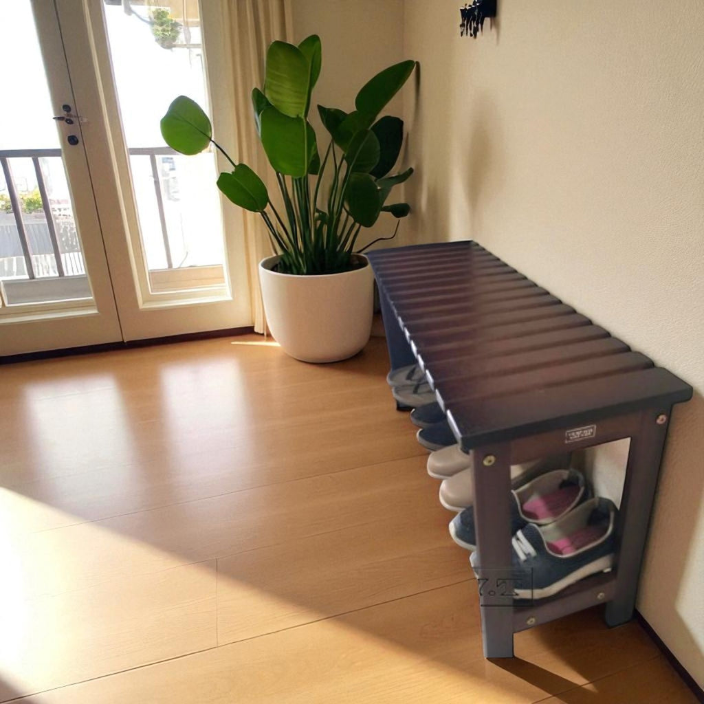 Zebra Dark Series Shoe Bench