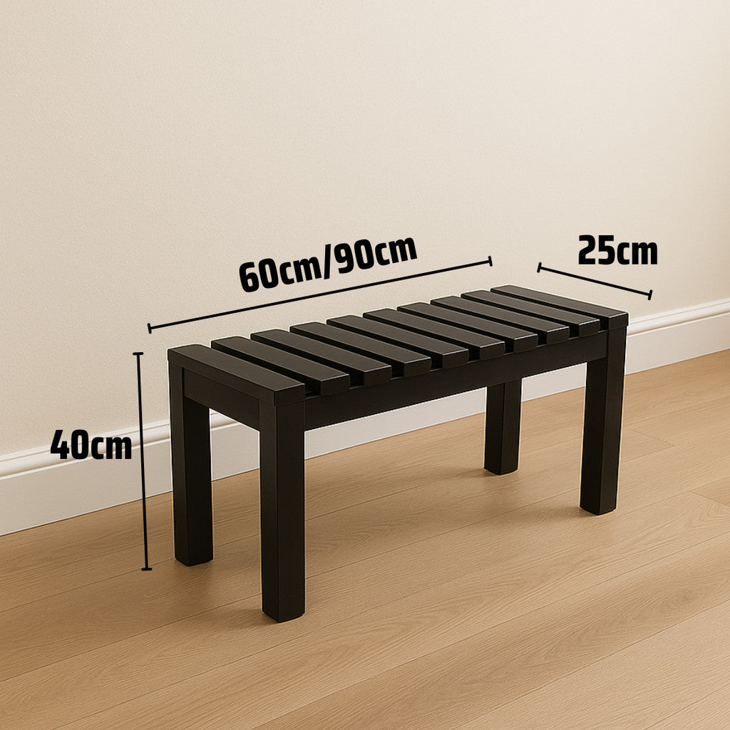 Waterproof Solid Wood Shoe Bench