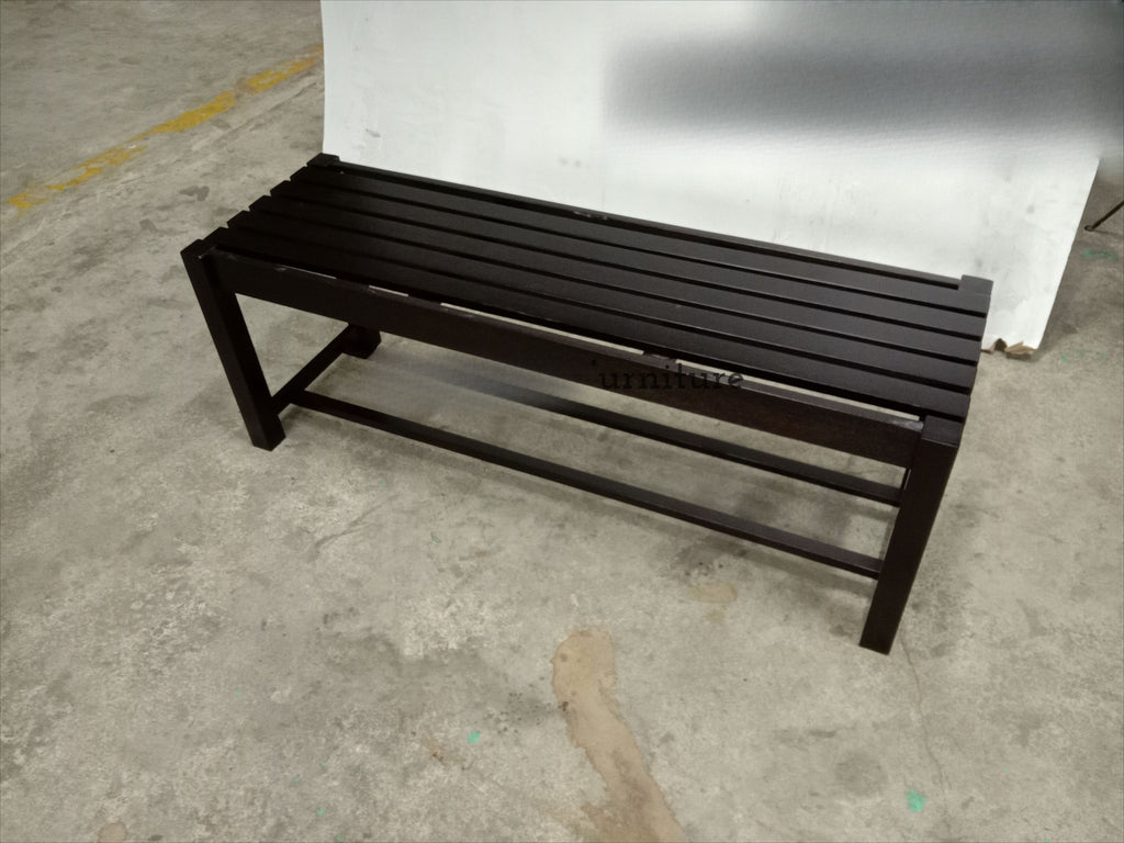 Solid Rubber Wood Bench Chair