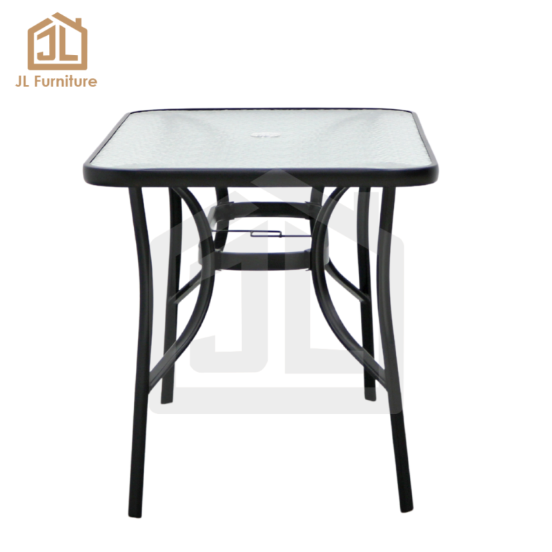 Rectangular Glass Outdoor Dining Table