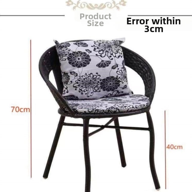 Single Outdoor Wicker Chair