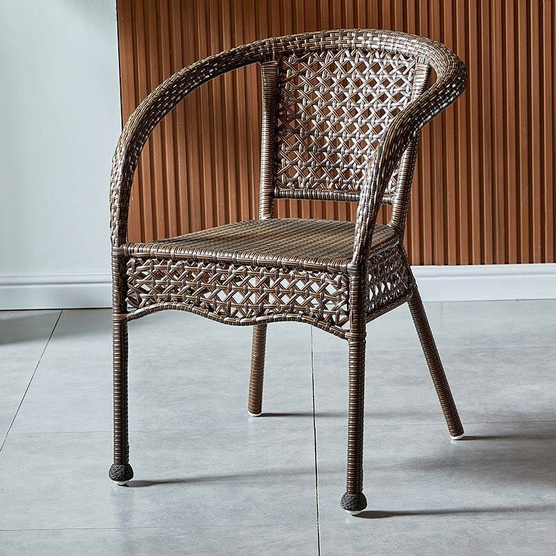 Elderly Outdoor Single Wicker Armchair