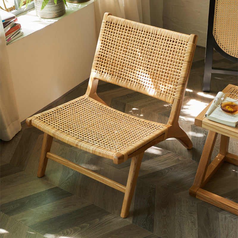 3pcs Rattan Solid Wood Balcony Chairs