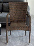 Oversized High Back Wicker Outdoor Armchair