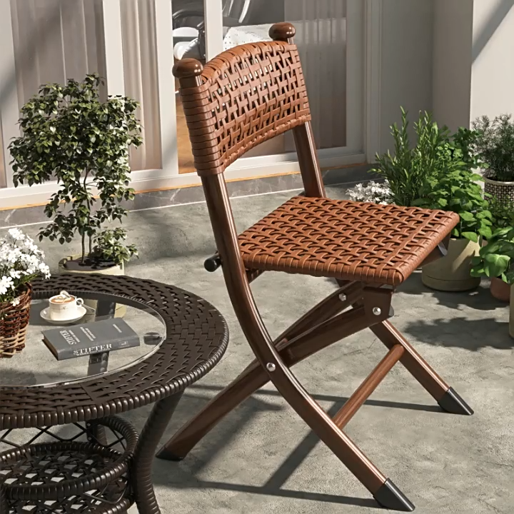 Waterproof Foldable Wicker Garden Chair
