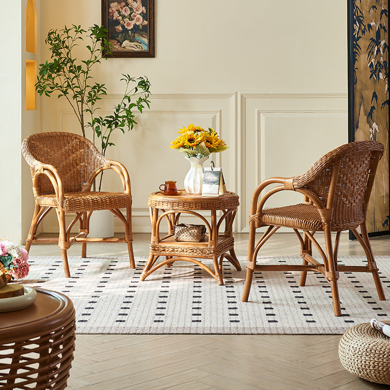 Natural Wicker Single Backrest Chair