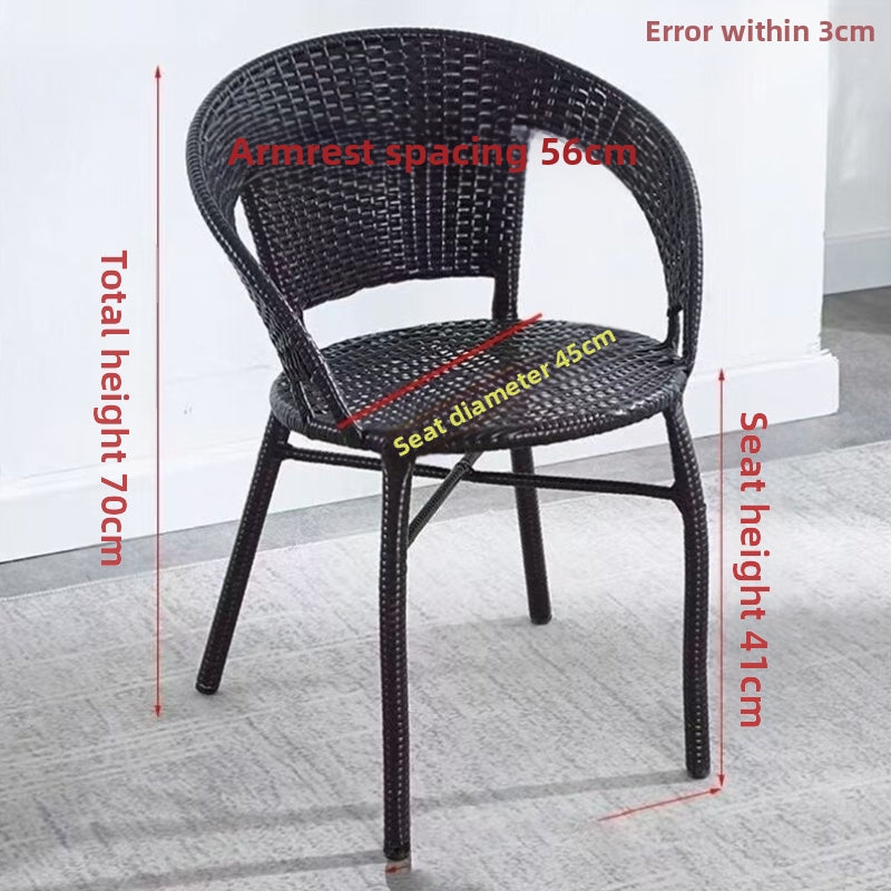 Single Outdoor Wicker Chair