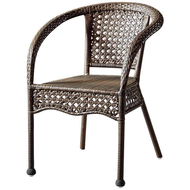 Elderly Outdoor Single Wicker Armchair