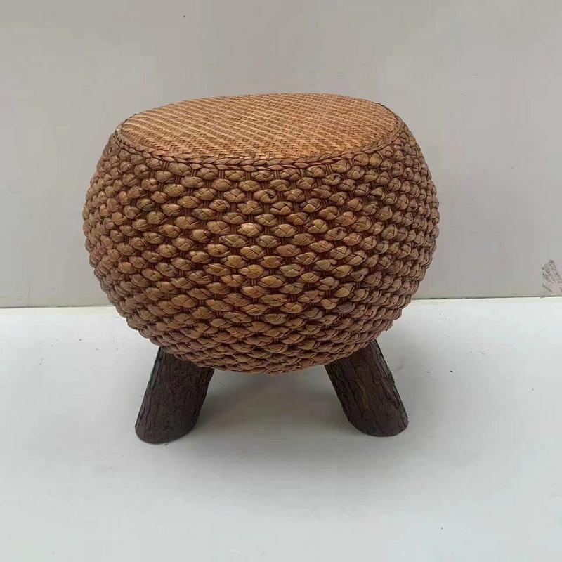 Rural Style Wicker Stool