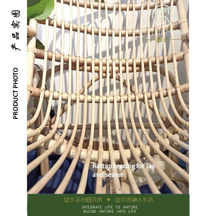 Handmade Natural Rattan Relax Armchair