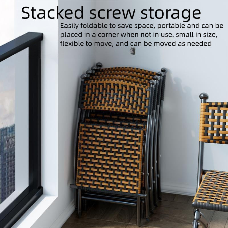 Waterproof Foldable Wicker Garden Chair